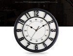 Quiet 30cm Wall Clock with Retro Roman Numerals