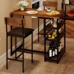 Counter Height Dining Table Set for 2