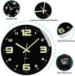 Cozyhome 12-Inch Silent Glow in The Dark Clock