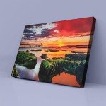 Ocean Sunrise Canvas Art for Living Room