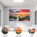 Ocean Sunrise Canvas Art for Living Room