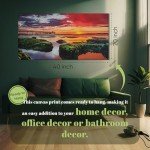 Ocean Sunrise Canvas Art for Living Room