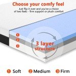Duchess Gel Memory Foam Flippable Mattress with Pillow