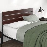 Zinus Figari Bamboo Metal Double Bed Frame