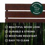 Zinus Figari Bamboo Metal Double Bed Frame