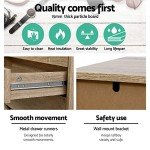 6-Drawer Oak Tallboy Chest of Drawers