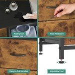 Tall 9-Drawer Fabric Storage Tower - Walnut