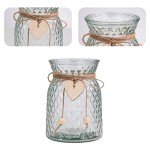 Silk Dahlia Flower Arrangement in Glass Vase