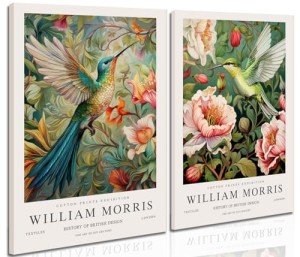 William Morris Vintage Flower Wall Art Set