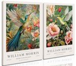 William Morris Vintage Flower Wall Art Set