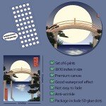 Japanese Landscape Wall Art Set of 6 Prints