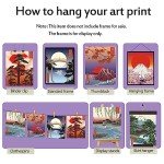 Japanese Landscape Wall Art Set of 6 Prints