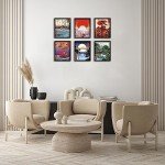 Japanese Landscape Wall Art Set of 6 Prints