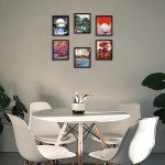 Japanese Landscape Wall Art Set of 6 Prints