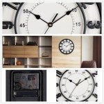 Quiet 30cm Wall Clock with Retro Roman Numerals