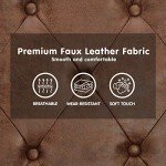 Sarantino Brown Faux Velvet Sofa Bed Couch