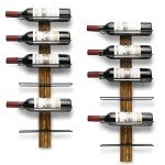 Wall-Mounted Pine Wood Wine Rack for 12 Bottles