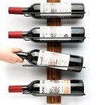 Wall-Mounted Pine Wood Wine Rack for 12 Bottles