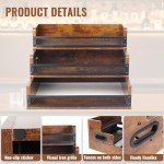 3-Tier Liquor Bottle Display Shelf with Handles