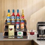 3-Tier Liquor Bottle Display Shelf with Handles