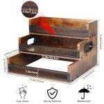 3-Tier Liquor Bottle Display Shelf with Handles