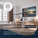 Tranquil Sunrise Lake Canvas Wall Art 100x50cm