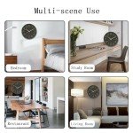 Modern Silent Wall Clock - 12 Inch Black Decor