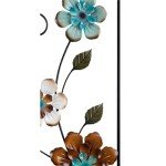 Colorful Flower Metal Wall Art Set of 2