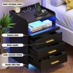 Dystler Wireless Charging Nightstand with RGB Light