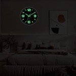 Cozyhome 12-Inch Silent Glow in The Dark Clock