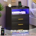 Dystler Wireless Charging Nightstand with RGB Light