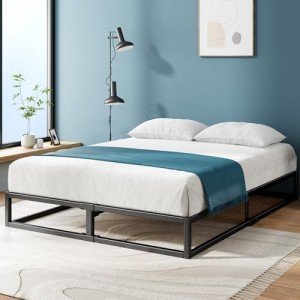 Zinus Joseph Queen Metal Bed Frame - Black