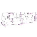 Light Grey Velvet 2-Seater Sofa Bed with Pillows