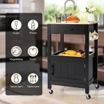 Giantex Rolling Kitchen Island Cart with Storage