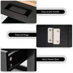 Giantex Rolling Kitchen Island Cart with Storage