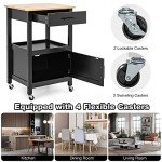 Giantex Rolling Kitchen Island Cart with Storage