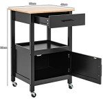 Giantex Rolling Kitchen Island Cart with Storage