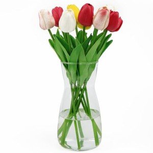 DARENYI Modern Clear Glass Decorative Flower Vase