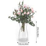 DARENYI Modern Clear Glass Decorative Flower Vase