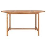 Teak Wood Outdoor Garden Table - 150x76cm Brown