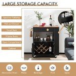 Rolling Kitchen Island Cart with Drawer & Towel Rack