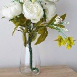 DARENYI Modern Clear Glass Decorative Flower Vase