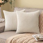 Striped Cushion Covers Set of 2, 45x45 CM