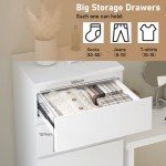 White 6-Drawer Dresser Chest Storage Organizer