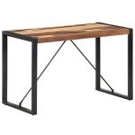 Industrial Acacia Wood Dining Table with Steel Legs