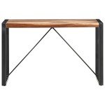 Industrial Acacia Wood Dining Table with Steel Legs