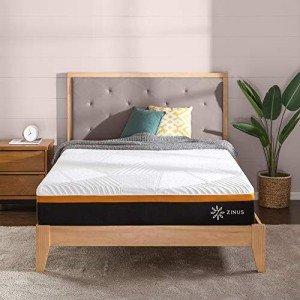 Zinus Queen Hybrid Mattress with Memory Foam Comfort
