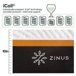 Zinus Queen Hybrid Mattress with Memory Foam Comfort