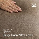 Set of 2 Boho Linen Throw Pillow Covers