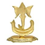 Modern Metal Ganesha Statue - 6.5 Inches